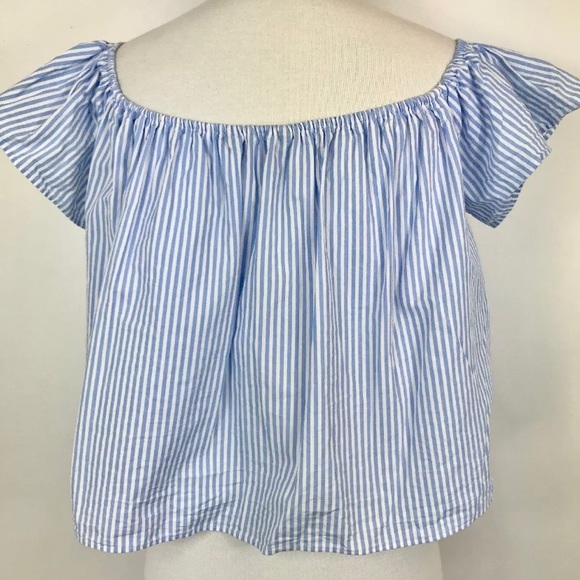 Striped Off Shoulder Top - Picture 8 of 9